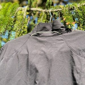 LL BEAN | XL | Women’s / Unisex Black Windbreaker Technical Jacket Zip Up EUC